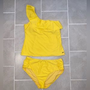 Jones New York yellow swimsuit